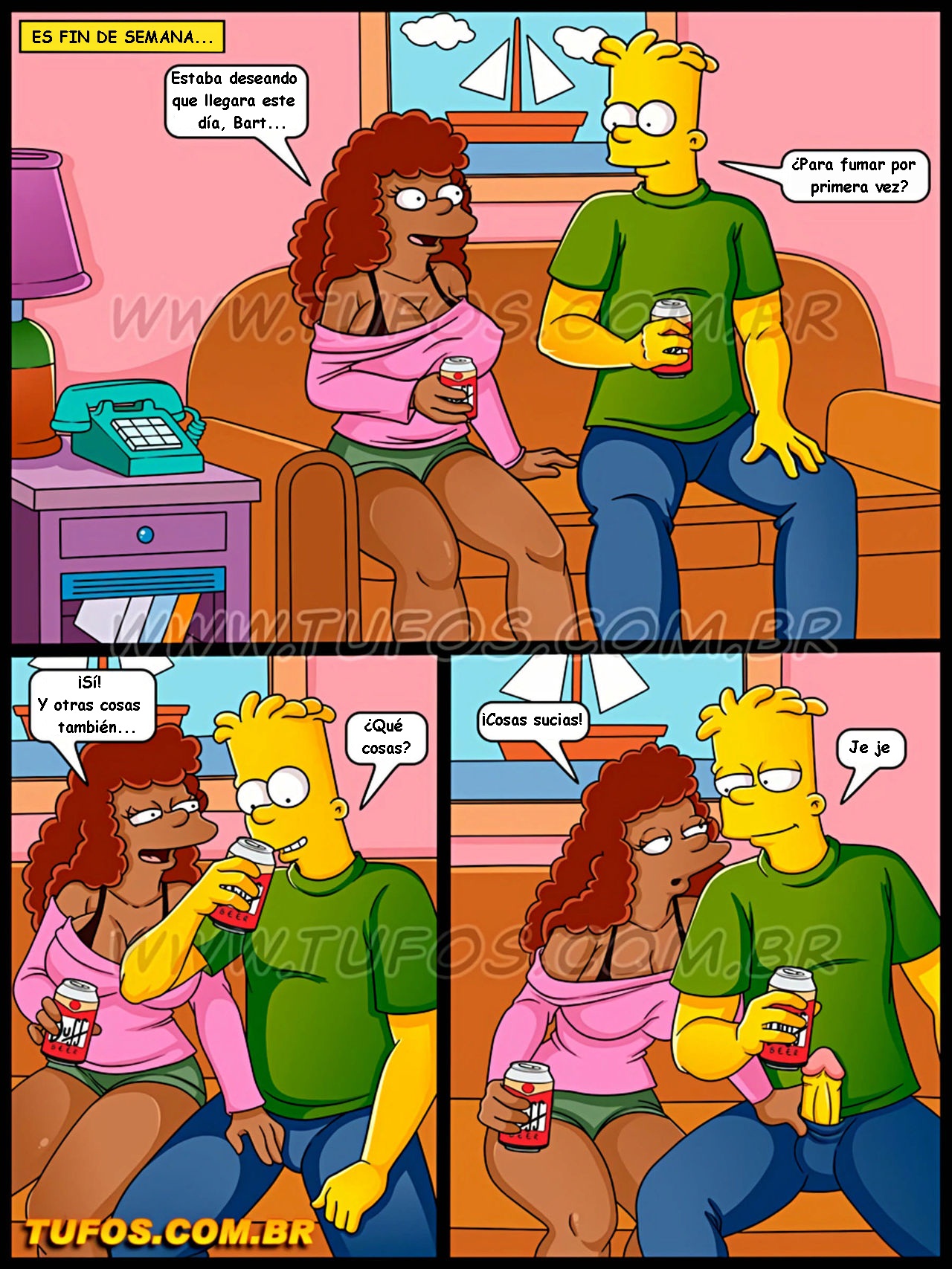 Simpsons xxx - Tomando la polla del policia page 2 full