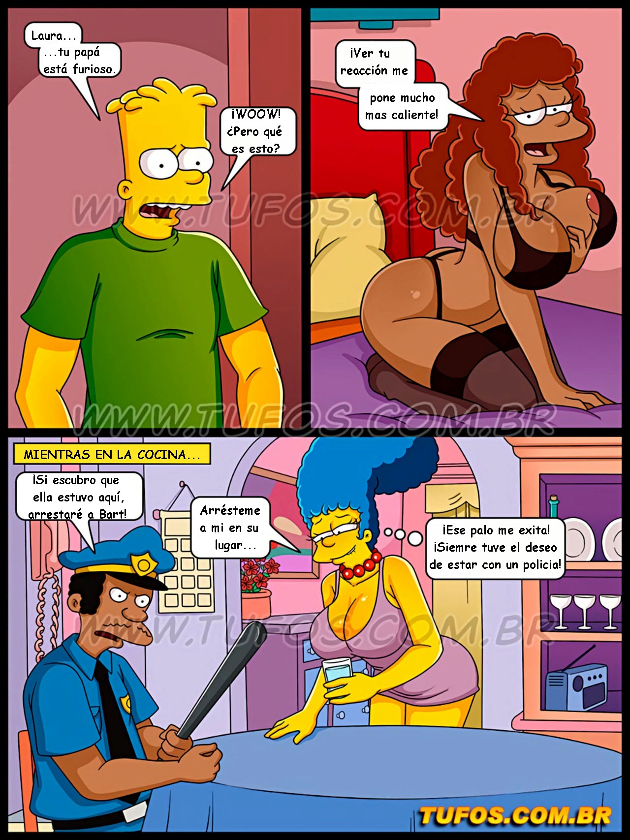 Simpsons xxx - Tomando la polla del policia page 5 full