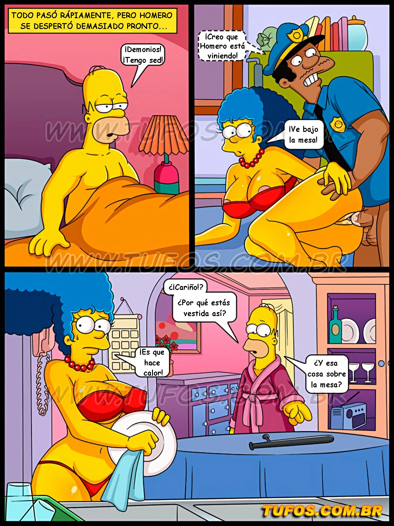 Simpsons xxx - Tomando la polla del policia page 8 full
