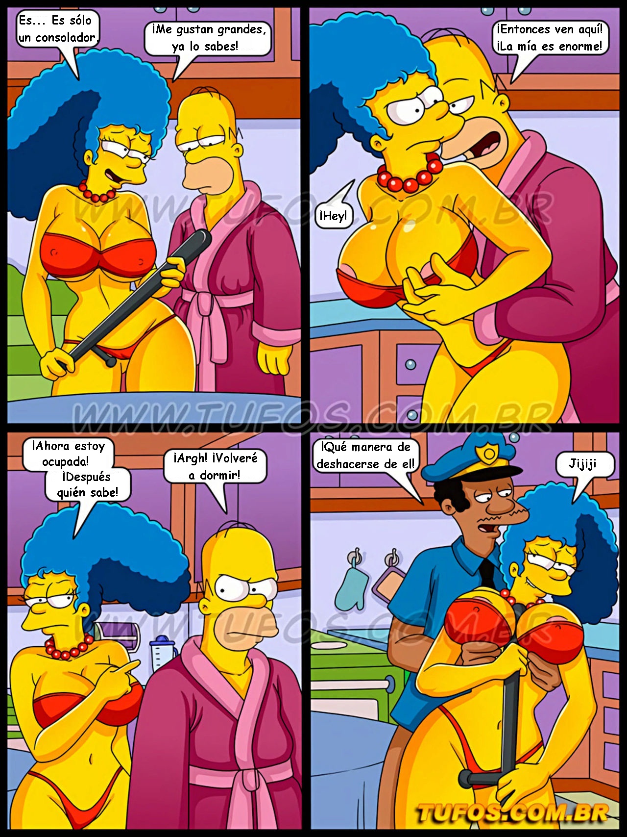 Simpsons xxx - Tomando la polla del policia page 9 full