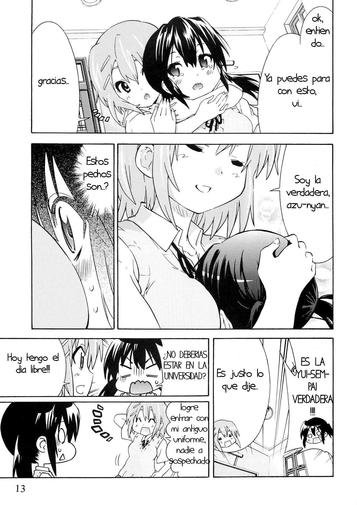 YURI-ON! #1 "Mesomeso Azunyan!" page 12 full