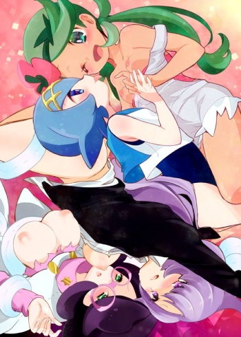 (C94) [chori (Mokki)] TROPICAL HARMONY (Joshi Trainer x Joshi Trainer = Kawaii) (Pokémon) [English] [tabibit0] cover