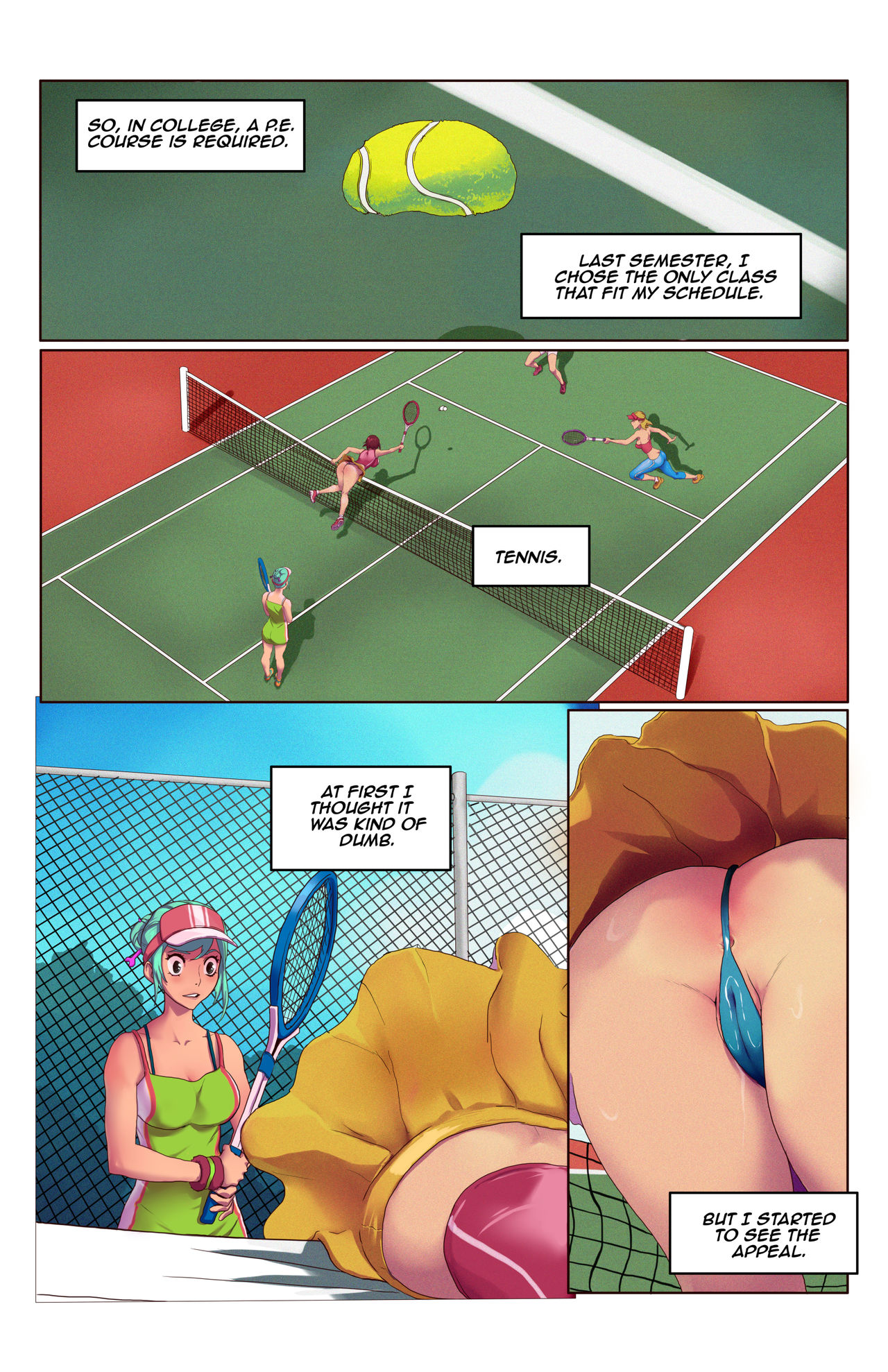 Time Stop and bop - Tennis - Page 1 - Comic Porn XXX