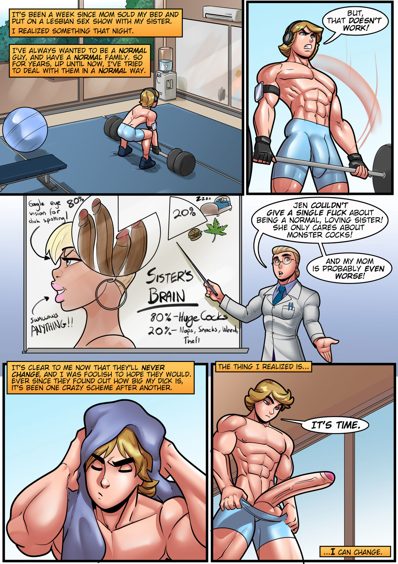 My Mom And Sister Are Size Queen Sluts Ch. 3 page 4 full
