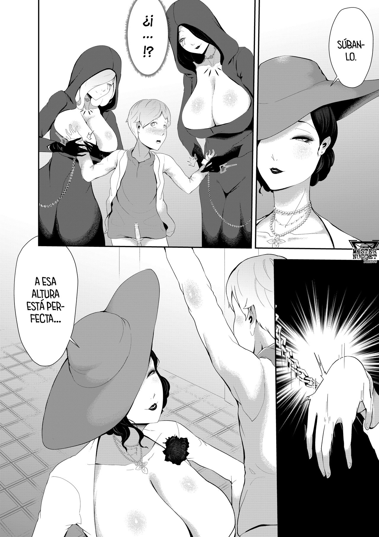 Dimitrescu Okaa-sama no Sakusei | Madre Dimitrescu me extrae el semen page 7 full