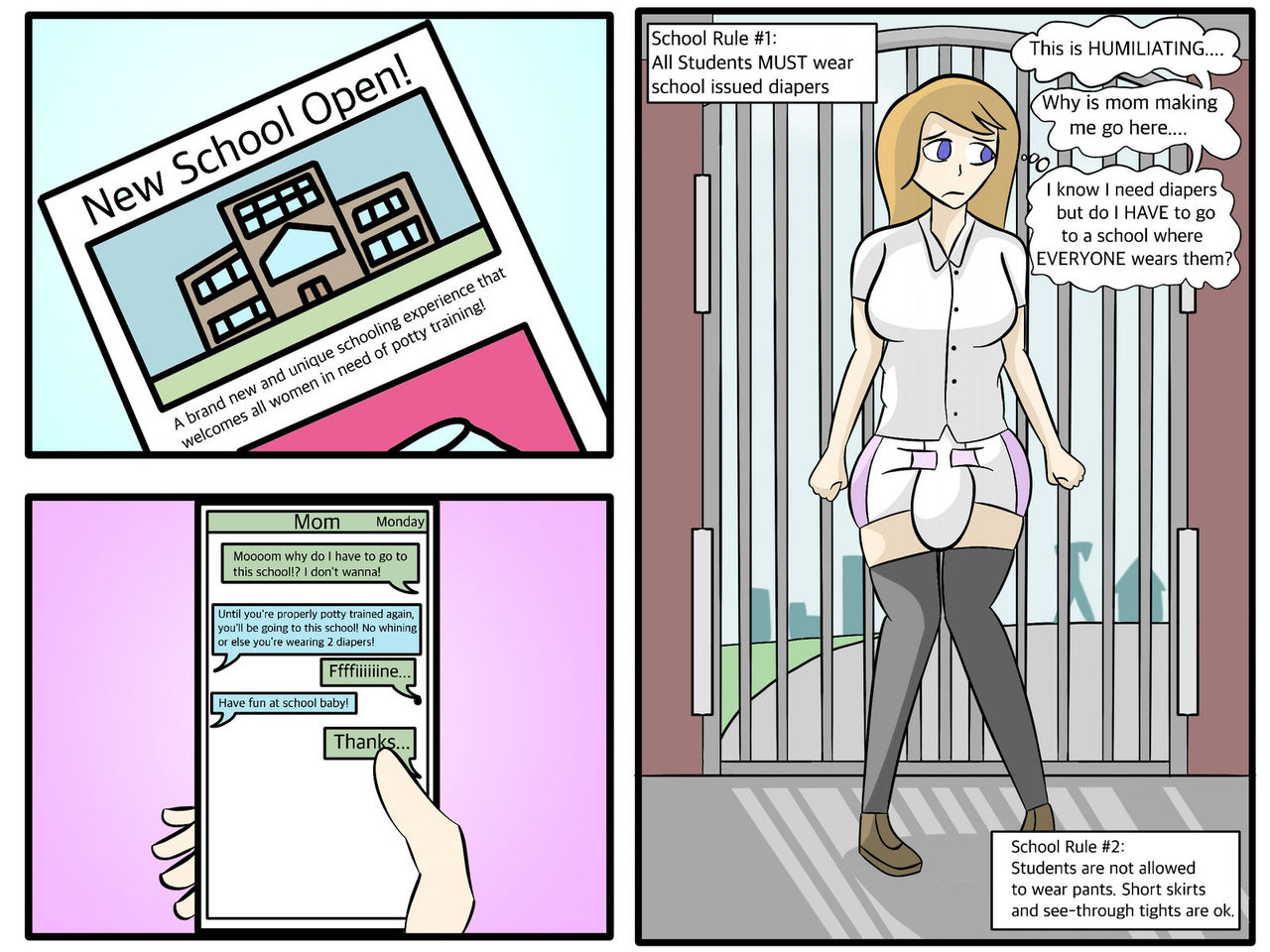 Diaper Girl Messy Academy page 2 full