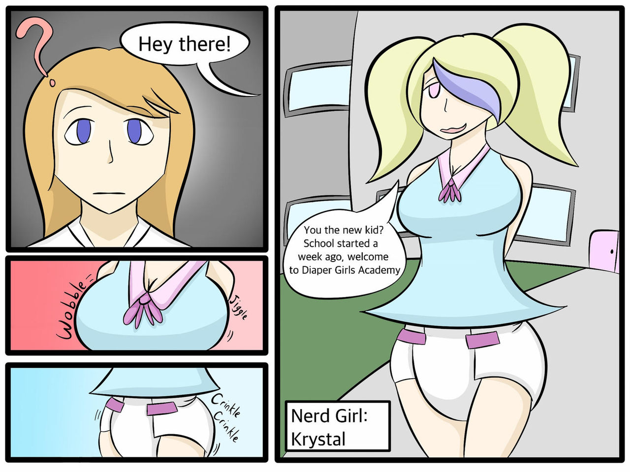 Diaper Girl Messy Academy page 3 full