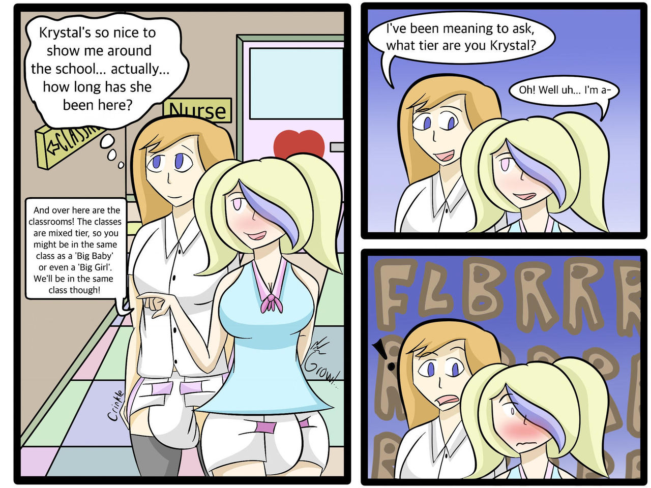 Diaper Girl Messy Academy page 5 full