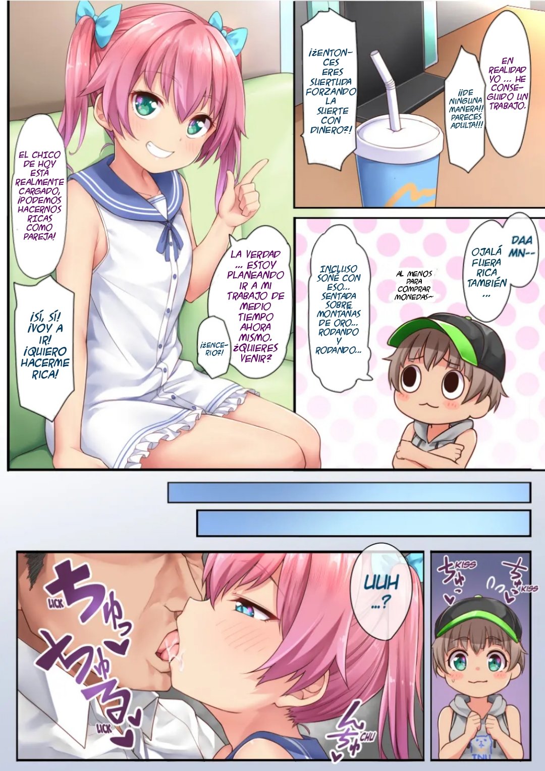 Hanoka Yuri x Kitani Chisato - Hajimete no Arbeit page 7 full