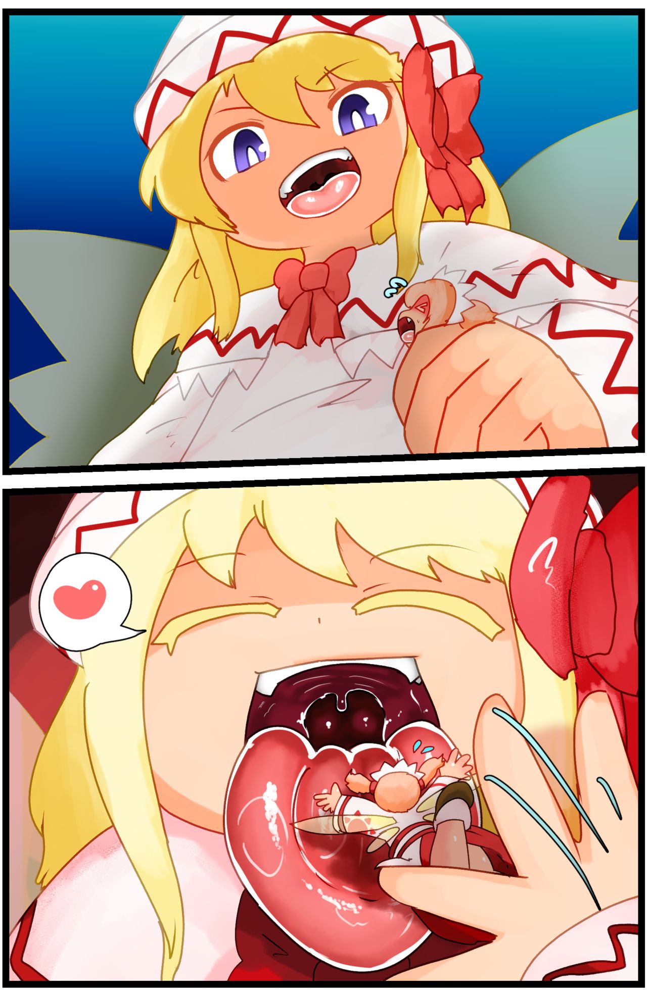Lily White eating Sunny Milk page 1 full