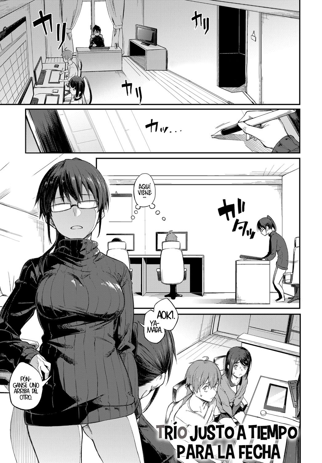 Shimekiri Girigiri Threesome | Trío justo a tiempo para la fecha page 1 full