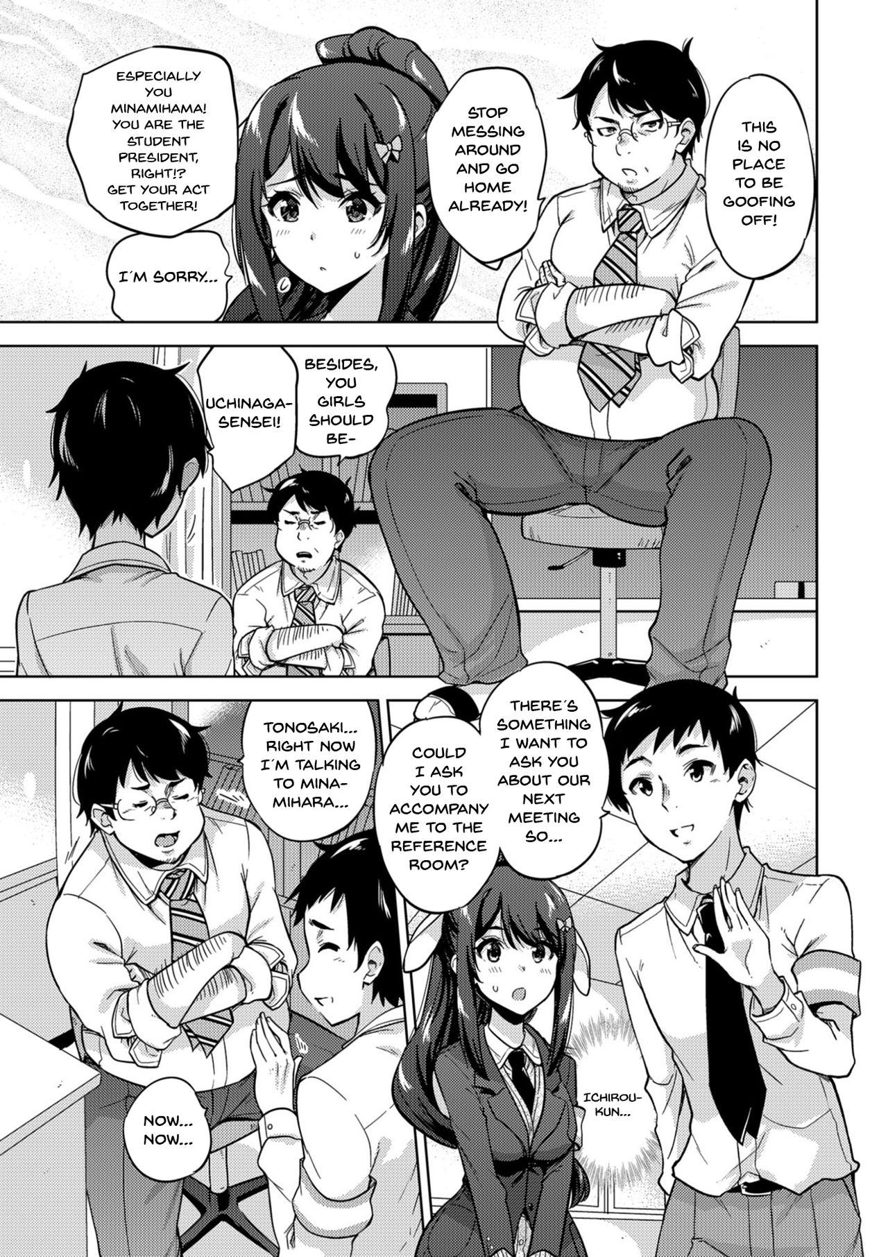 SNS Seitokai Yakuin wo Netotte Share suru Hanashi. | A Story About Fucking A Student Council Member And Sharing Her Pics Online page 4 full