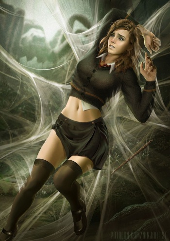 Hermione & Aragog cover