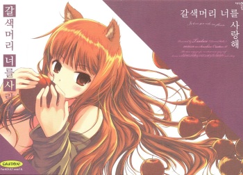 (SC38) [Dream Halls! (Minase Syu, Tsuzuri)] Amairo no Kimi o Aisu | 갈색머리 너를 사랑해 (Spice and Wolf) [Korean] cover