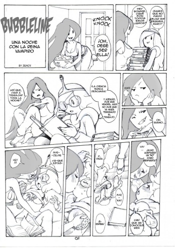 [Zenox, Twisted Terra] Bubbleline: One night with vampire Queen (Adventure Time) [Spanish] cover