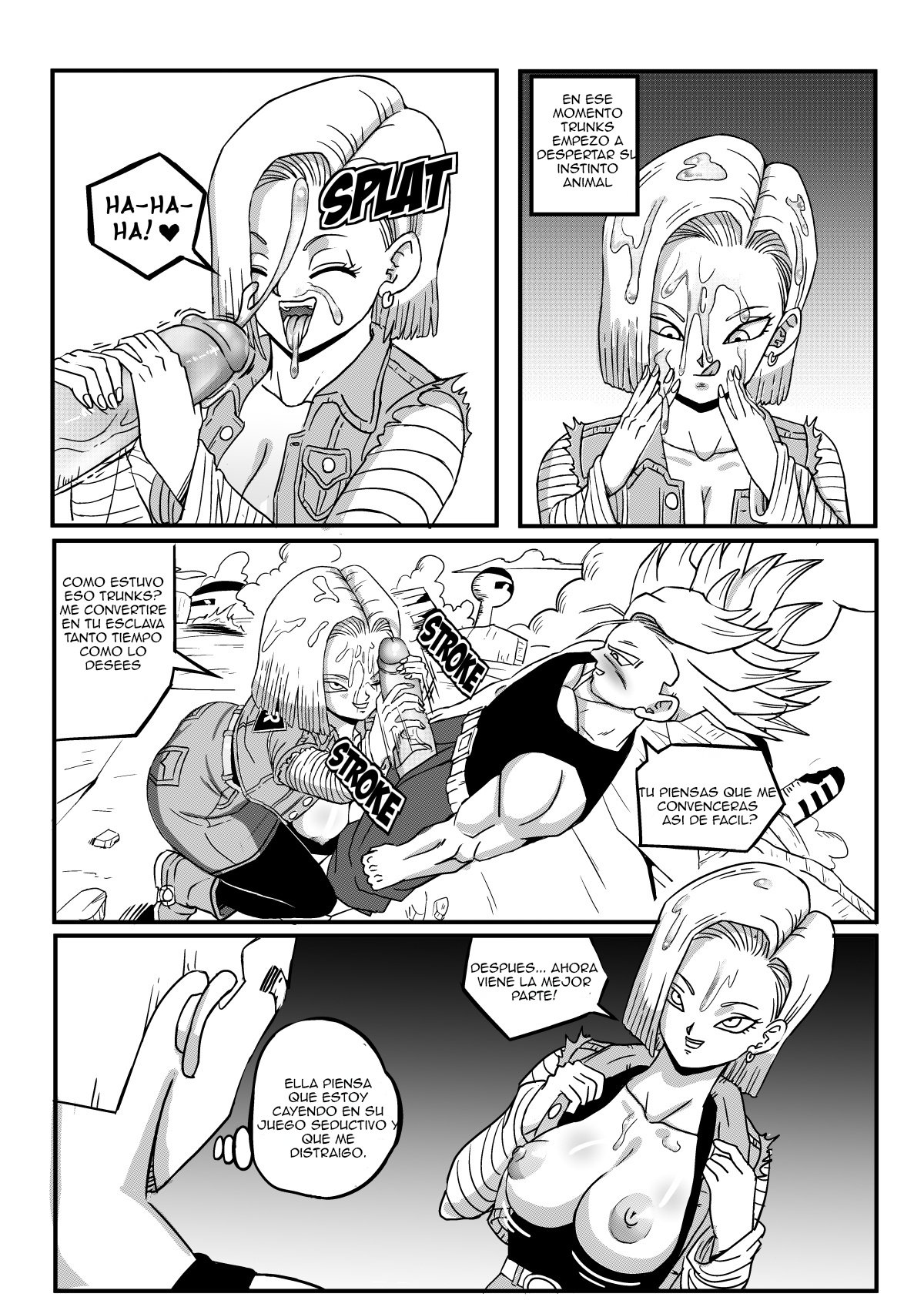 Android 18 Stays in the Future - Page 6 - Comic Porn XXX