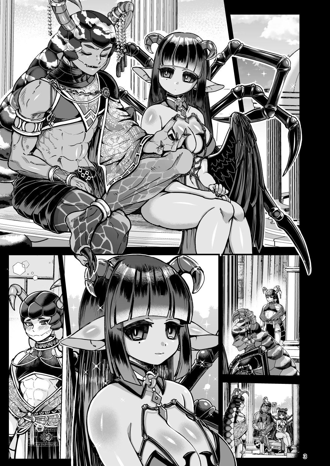 Clavelle to Miosotis ~Jingai Fuufu no Shoya~ page 3 full