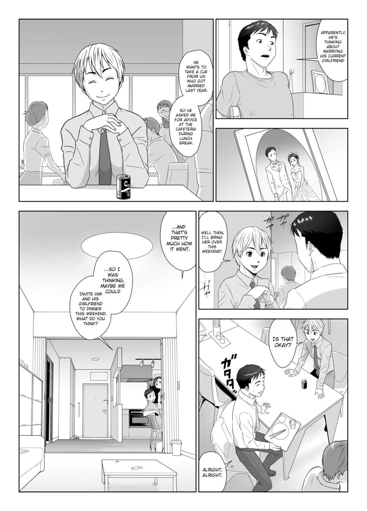 Taninbou ni Aegu Tsuma 1 | A Wife Moaning To Another Man's Cock 1 page 4 full