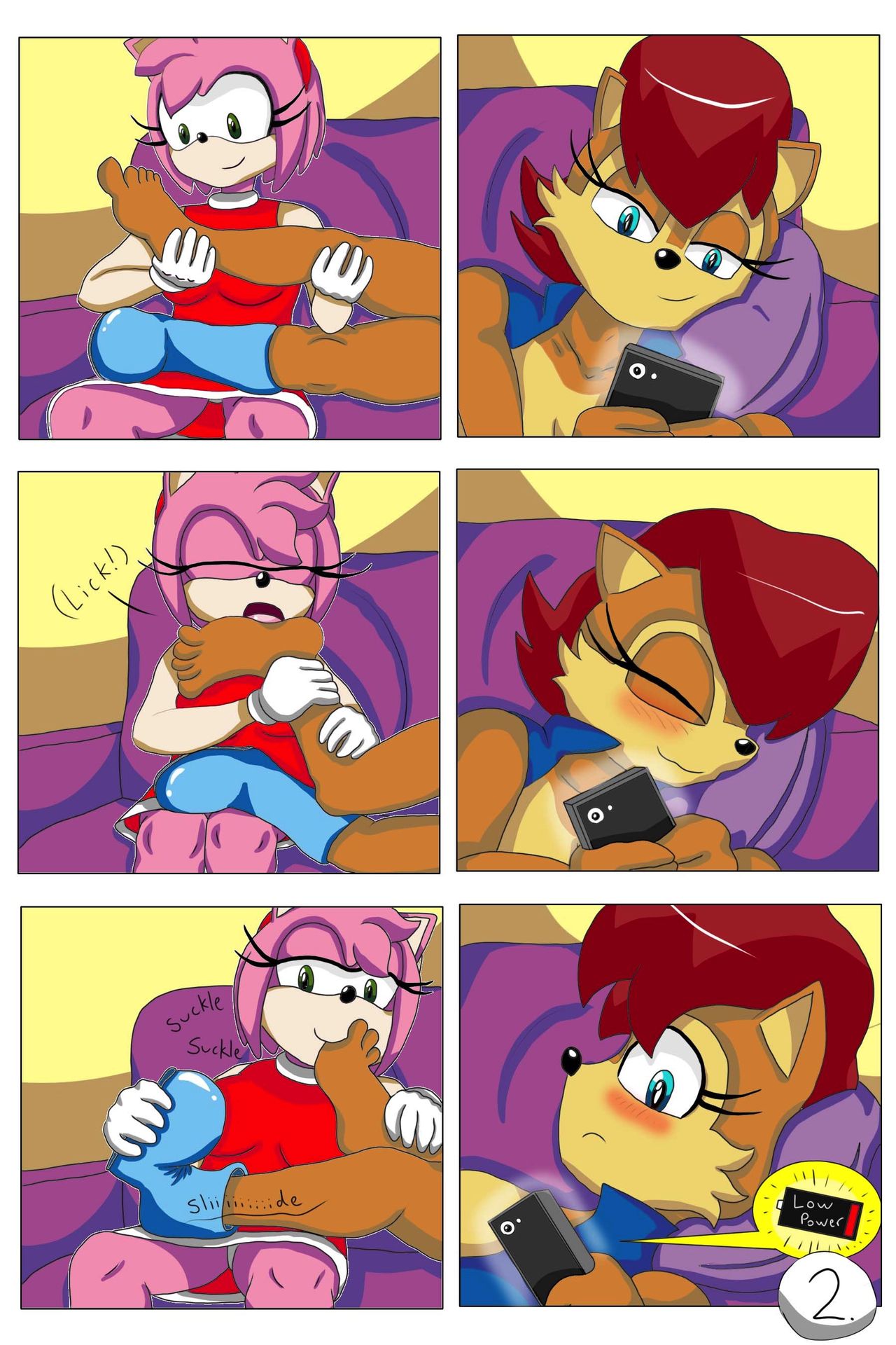 Amy and Sally in: Foot Stuff page 2 full