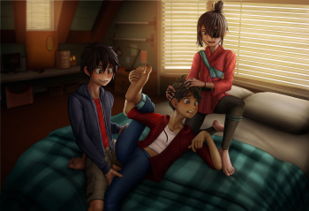 [LQ5T] Commission - Hiro, Miguel, Kubo cover