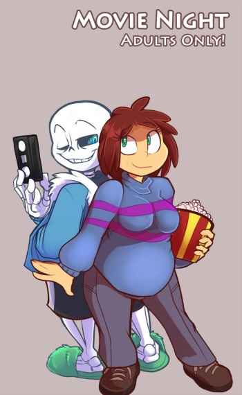[Kayla-Na] Movie Night (Undertale) [Spanish] cover