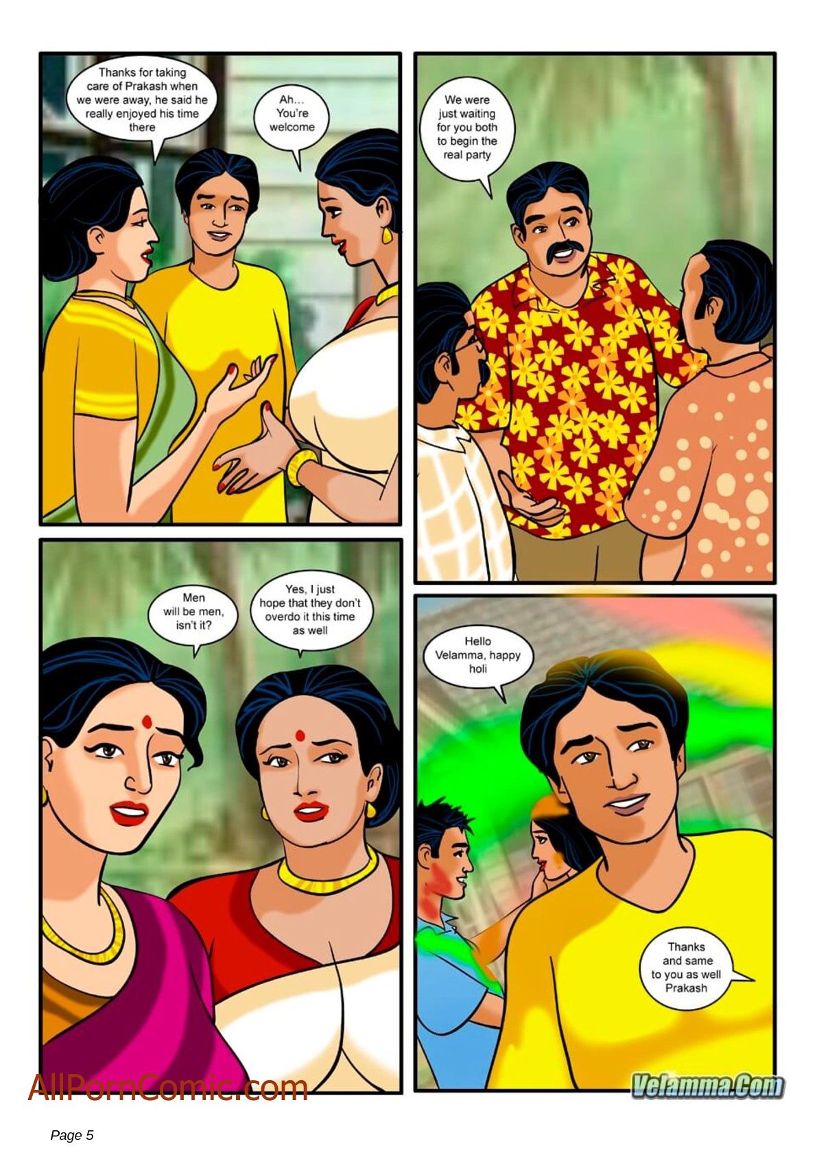 Velamma #8 page 5 full