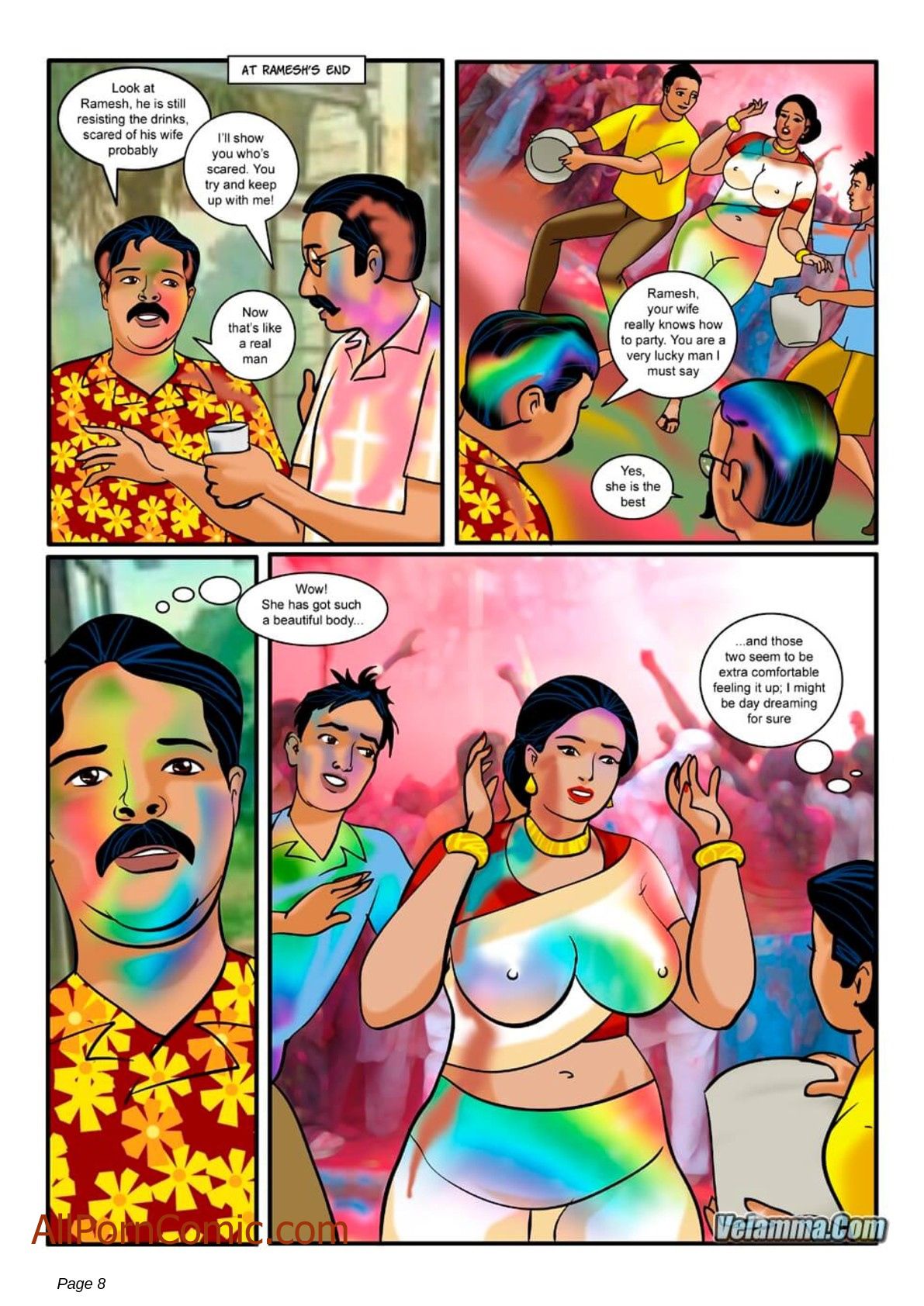 Velamma #8 page 8 full
