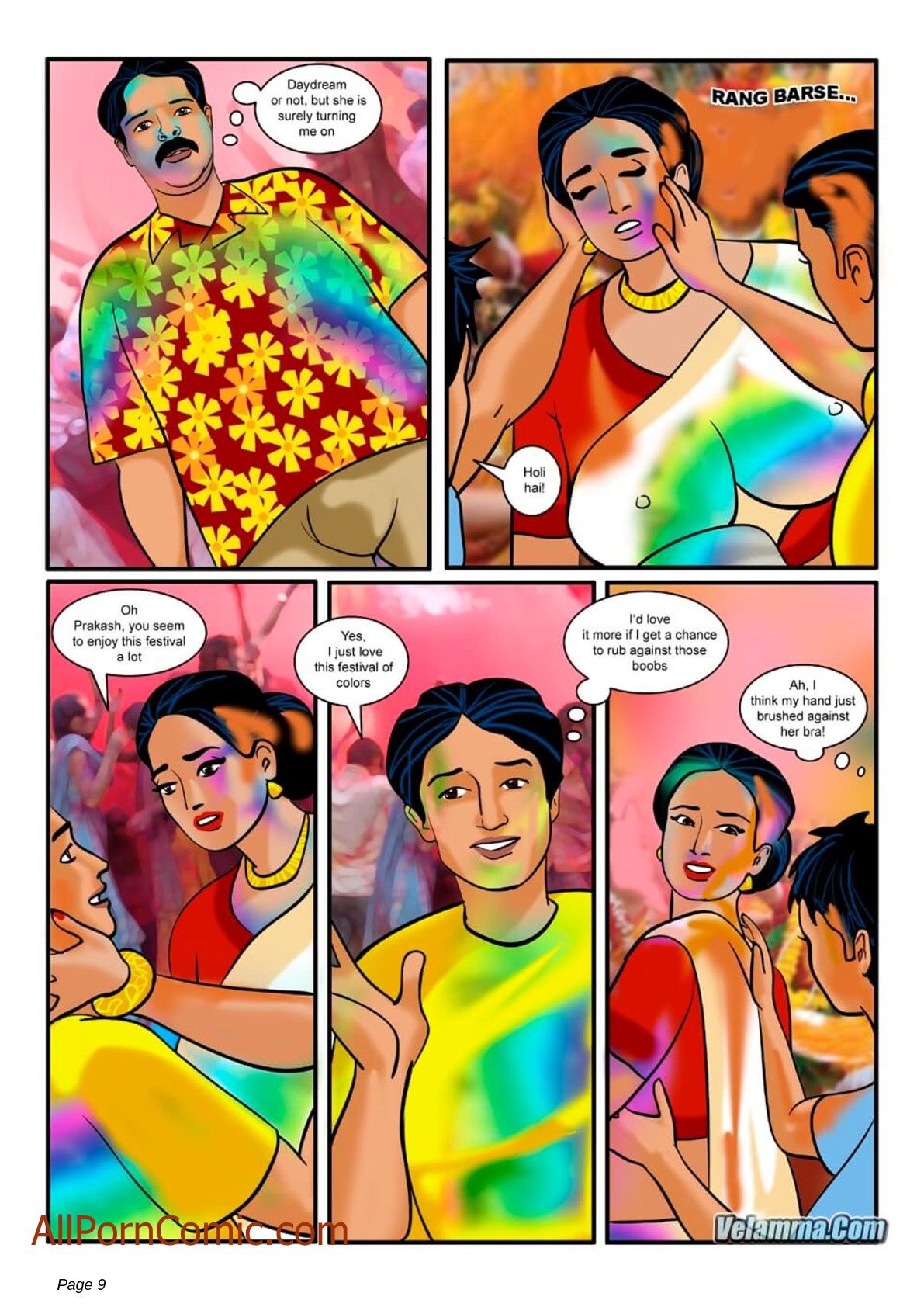 Velamma #8 page 9 full