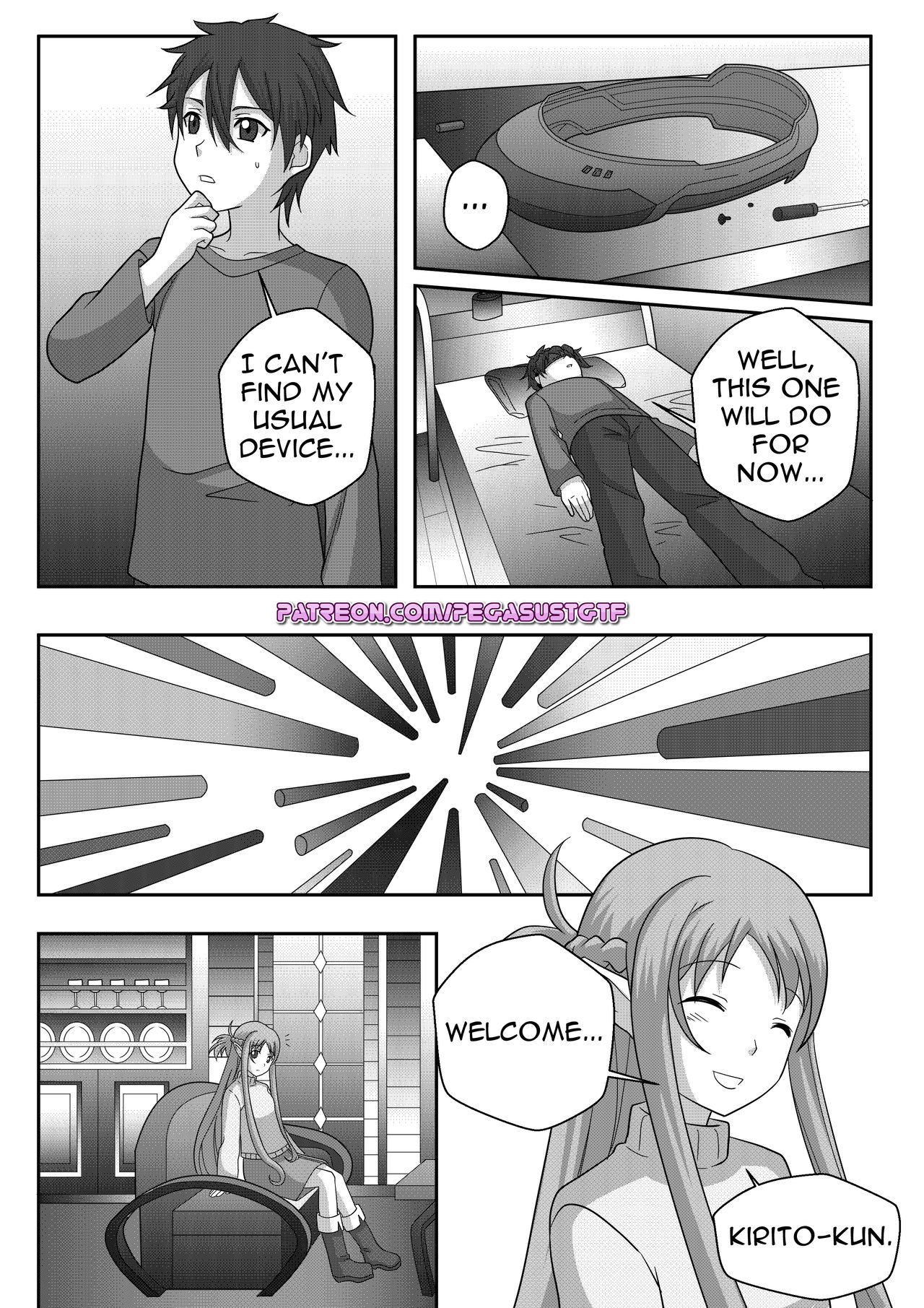 Kirito into Leafa page 1 full
