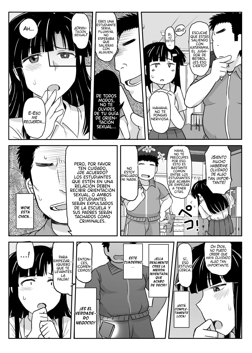 Inkou Kyoushi no Saimin Seikatsu Shidouroku ~Fujimiya Megumi Hen~ "Sensei...Kare no Tame ni Watashi no Shojomaku, Kantsuu Shite Kudasai" page 11 full