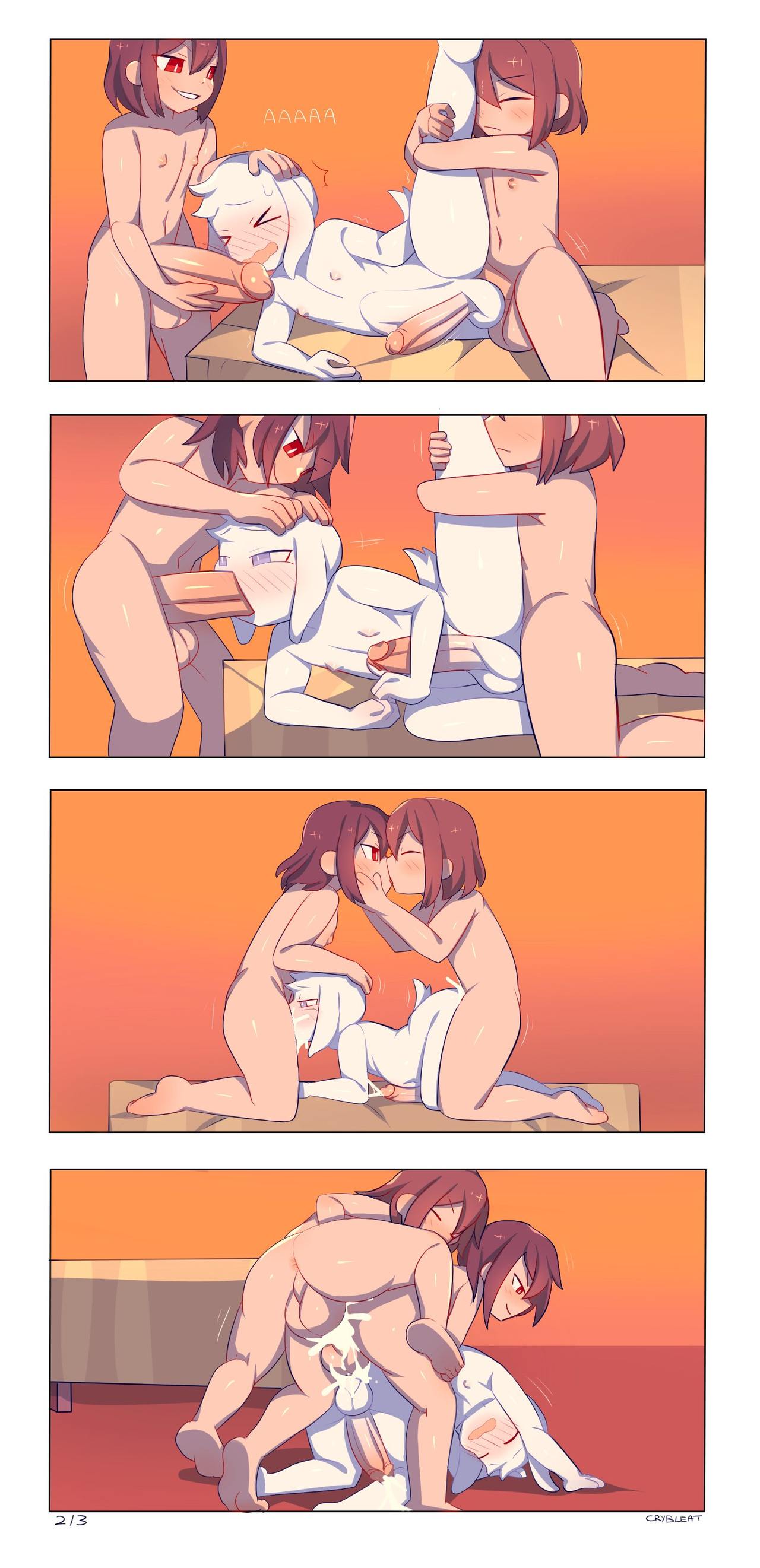 Chara x Asriel x Frisk page 2 full