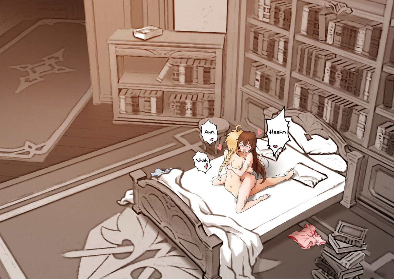 Amber x Aether ~ serenitea pot sex!!! page 12 full