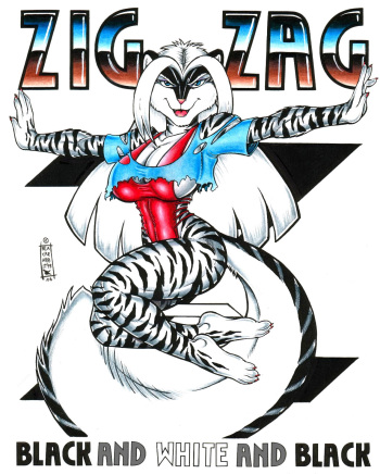 Zig Zag: Black and White and Black by Max Blackrabbit cover