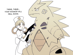 Nurse Joy x Tyranitar