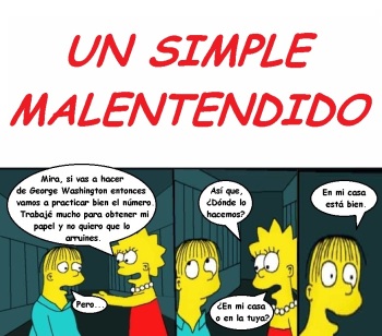 Simpsons xxx - Un simple malentendido (Español) cover