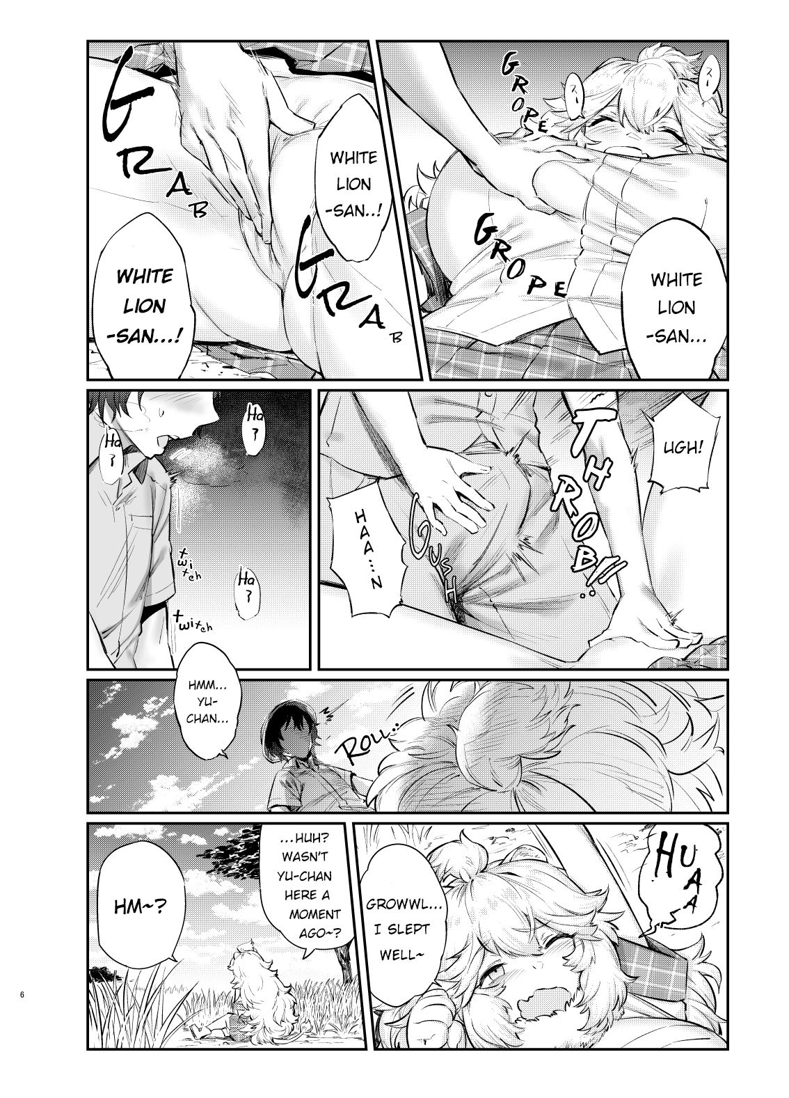 White Lion Ohirunechuu | White Lion's Naptime page 6 full