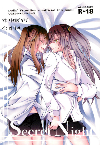 (C95) [azisaikyou (monochrome)] Secret Night (Girls' Frontline) [Korean] [나태한인간] cover