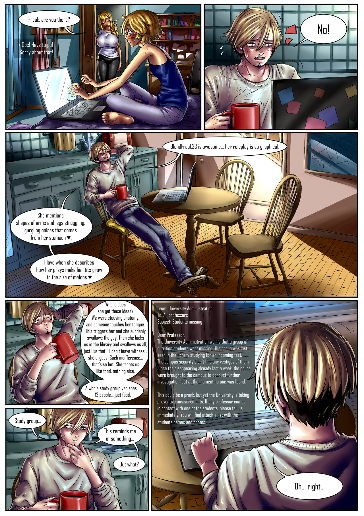 Gabi in 'Fun in uni' part 1-3 page 12 full
