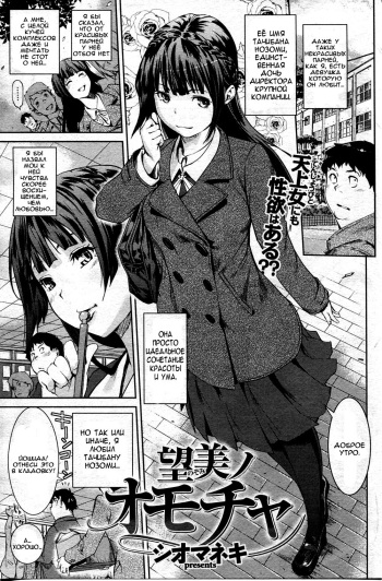 [Shiomaneki] Nozomi no Omocha | Игрушка Нозоми-сан (COMIC Shitsurakuten 2013-01) [Russian] [Nightwarden13] cover