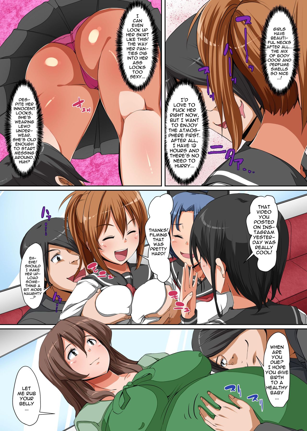 Sonzai o Keshichaeba Yaritai Houdai! Josei Senyou Sharyou de Dare ni mo Kizukarezu ni Ninpu mo JK mo Zenin Namahame Houdai page 6 full
