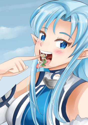 [SaintxTail] Asuna Noms Leafa cover