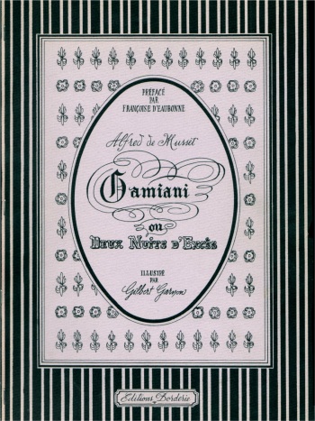 [Gilbert Garnon] Gamiani (Alfred de Musset) French cover