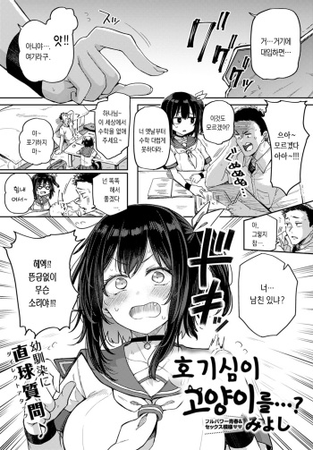 [Miyoshi] Koukishin wa Neko o mo…？ | 호기심이 고양이를…？ (COMIC Anthurium 2021-08) [Korean] [dj2020] [Digital] cover