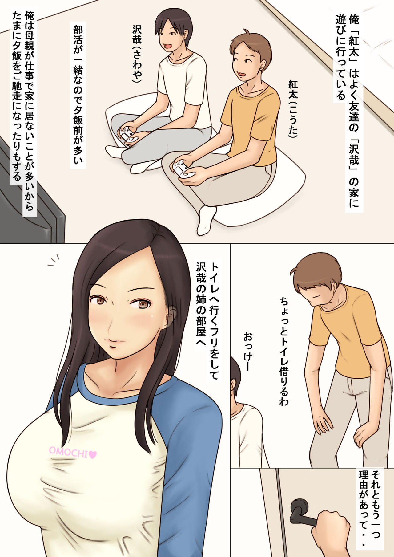 Tomodachi no Ane no Oppai o Momimakutta Kekka page 2 full