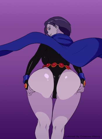 [AnythingGoes / Crimson-Flazey] - Teen Titans - Raven's 'endurance' training. cover
