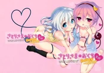 (C86) [BLACKGATE (Minamura Haruki)] Satori-sama no Okuchi Before→After (Touhou Project) [Korean] cover