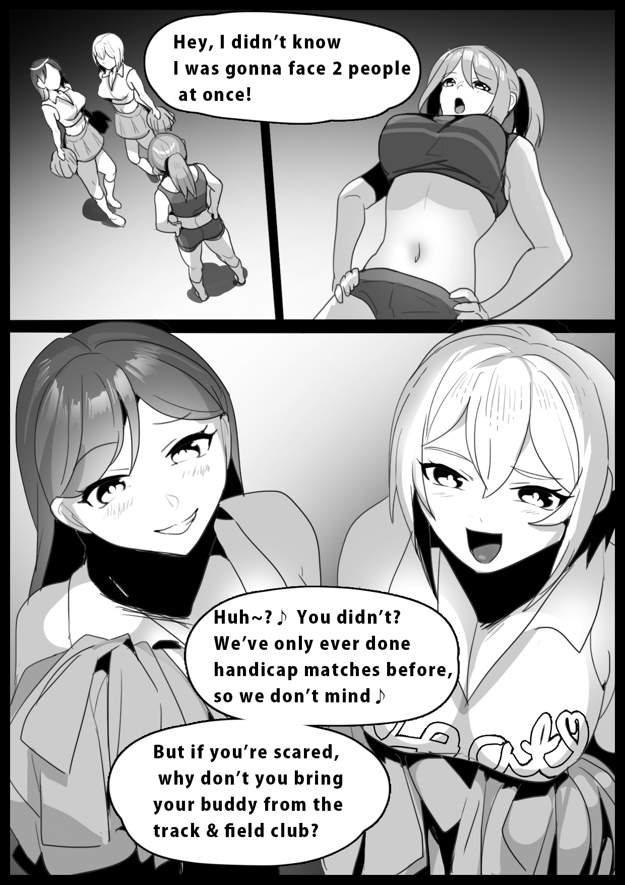 Girls Beat! Plus - Rie vs Shizuku & Mia page 1 full