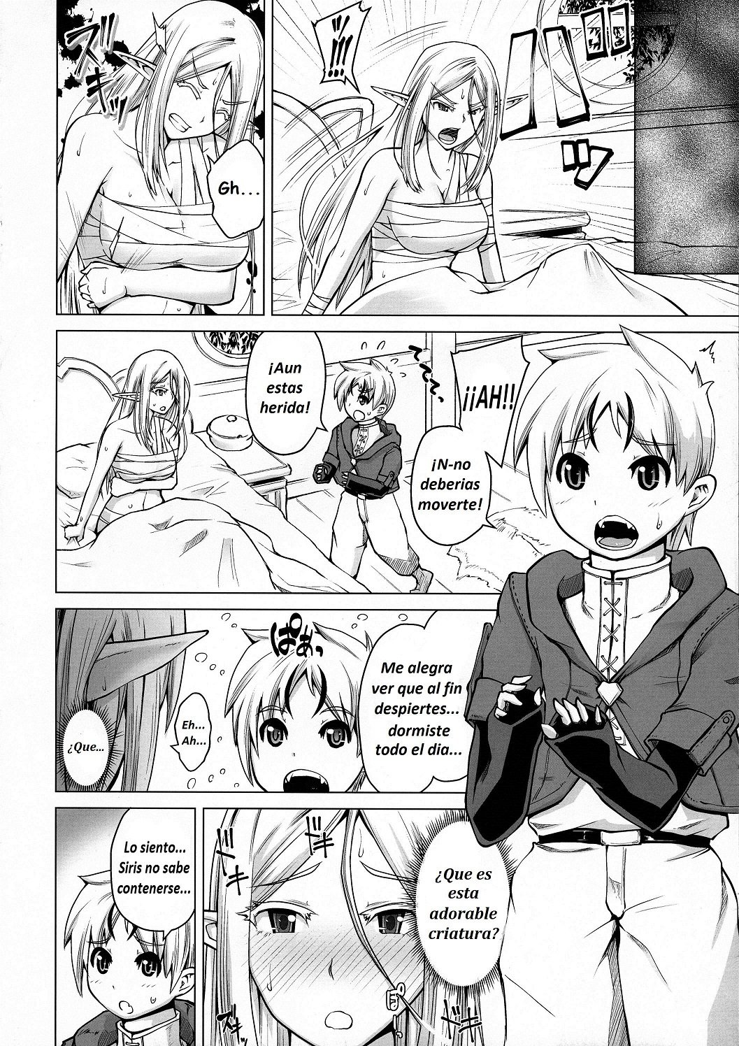 Junpaku Elf to Kasshoku Elf to Chiisana Kyuuketsuki page 4 full