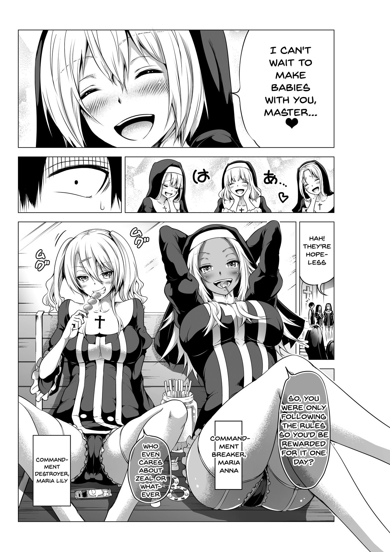 Isekai Harem Paradise Bangai Hen ~Kinyoku no Sister no Kuni~ | An Other World Harem Paradise Extra Edition ~Country Of The Abstinent Sisters~ page 8 full