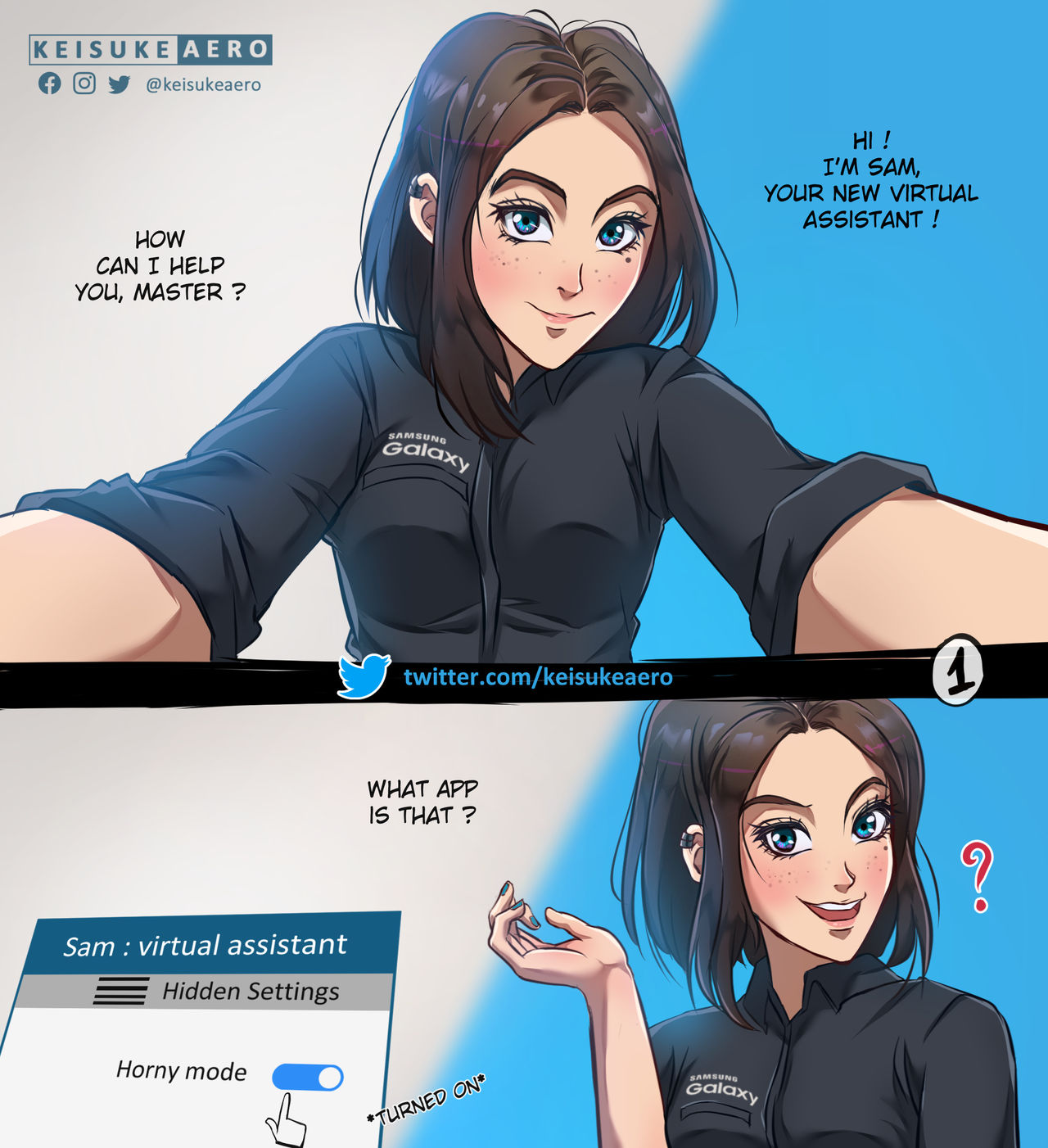 Sam | Samsung | Comic NSFW page 1 full